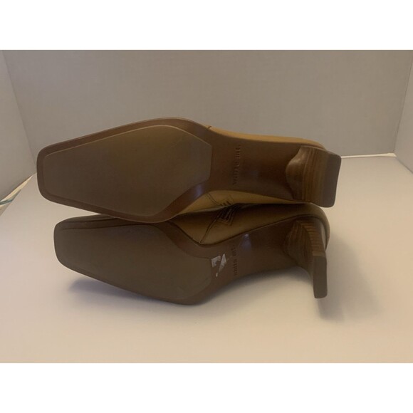 White Mountain Women's Zipper Ankle Booties Size 5 1/2 Tan - Picture 7 of 9